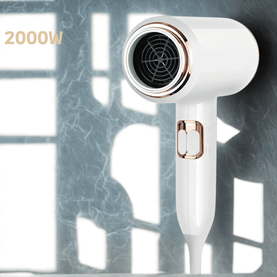 Profesjonalna suszarka do włosów 2400W i 2000W z jonizacją, gorącym i zimnym nadmuchem oraz szczotką powietrzną