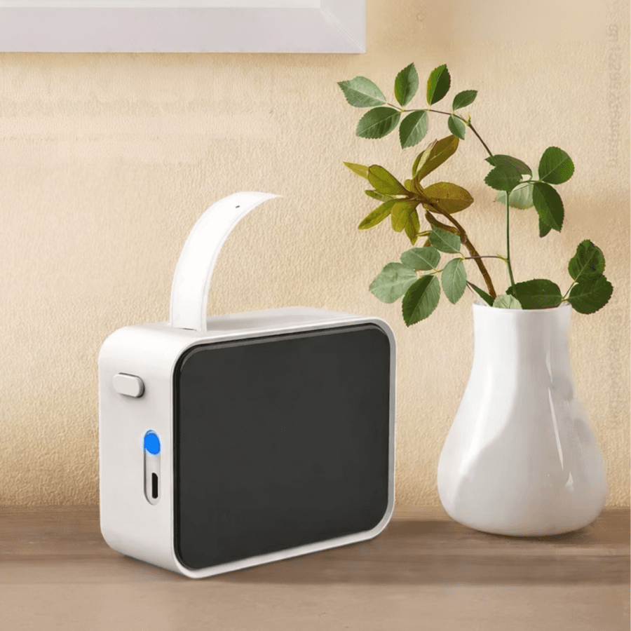 *Przenośna drukarka etykiet P15 Bluetooth – bezatramentowa drukarka termiczna 12–15 mm, sterowana z aplikacji w telefonie (iOS / Android)