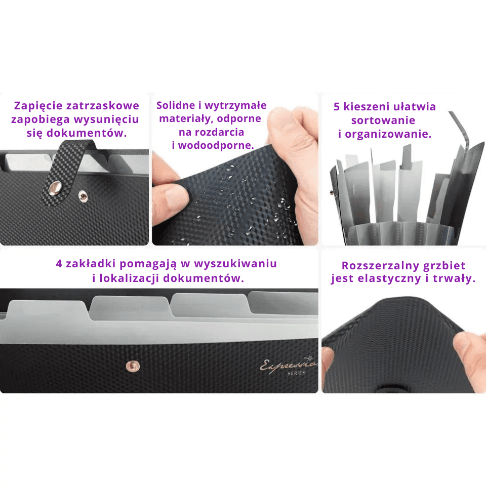 *Teczka harmonijkowa A4 – rozszerzana, lekka i wytrzymała. Prosty sposób na uporządkowanie dokumentów w domu i w biurze.