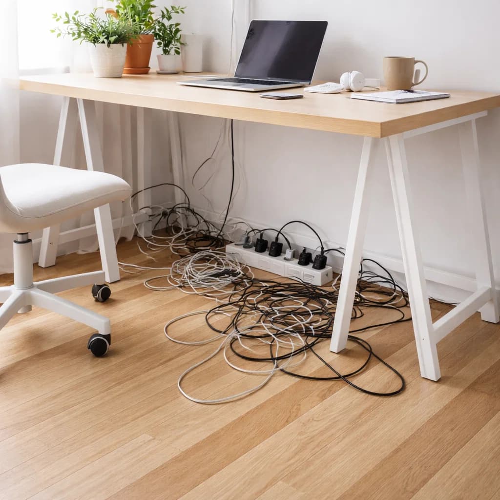 *Organizer na kable i listwy – 2 rozmiary.
Ukrywa przewody, router i ładowarki, porządkuje przestrzeń przy biurku lub RTV.